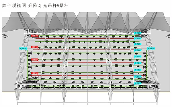 镇巴民歌广场户外舞台灯光、音响工程项目