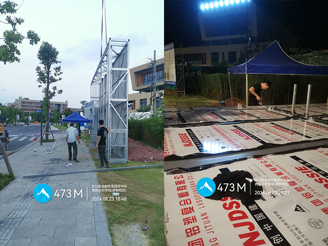 吉利学院（德阳校区）户外LED显示屏安装建设（二）
